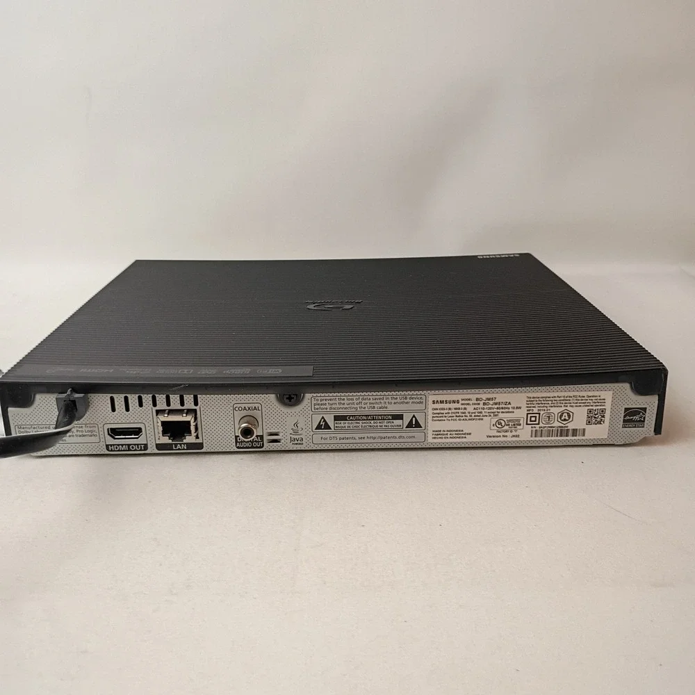 Samsung BD-JM57/ZA Curved Blu-Ray Disc DVD Player W/HDMI Cord Tested & Working